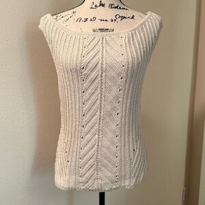 NWT Banana Republic Cream Knit Sweater